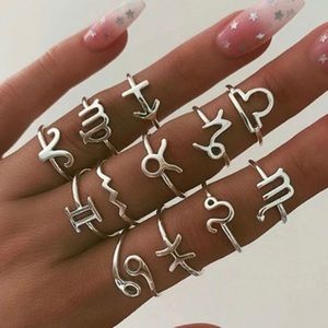Zodiac sign rings